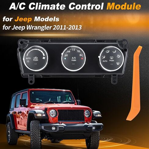55111170AI A/C Heater Climate Control Module for Jeep Wrangler 2011 2012 2013 HVAC Control Switch Panel Replace No.55111170AA/55111170AB/55111170AC/55111170AD/55111170AE in Saudi Arabia