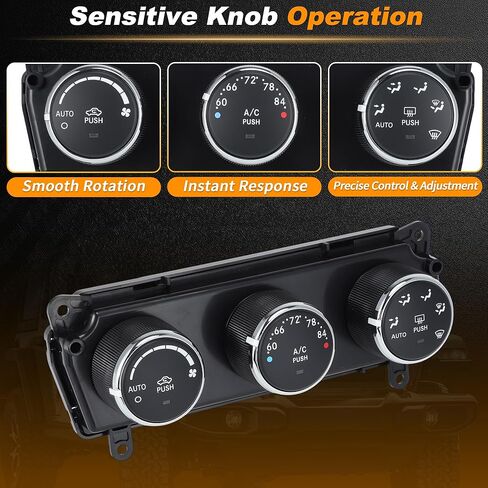 55111170AI A/C Heater Climate Control Module for Jeep Wrangler 2011 2012 2013 HVAC Control Switch Panel Replace No.55111170AA/55111170AB/55111170AC/55111170AD/55111170AE in Saudi Arabia