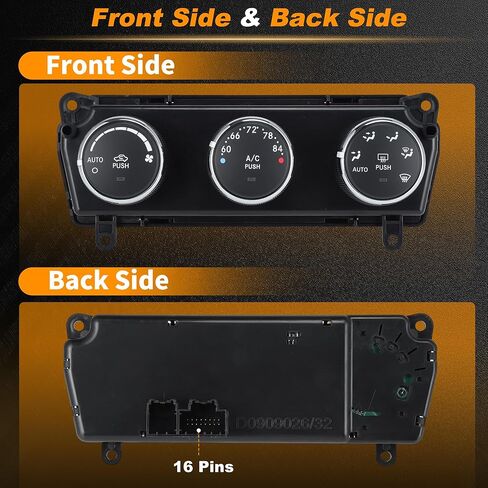 55111170AI A/C Heater Climate Control Module for Jeep Wrangler 2011 2012 2013 HVAC Control Switch Panel Replace No.55111170AA/55111170AB/55111170AC/55111170AD/55111170AE in Saudi Arabia
