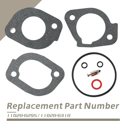 11028-6295 مجموعة حشية المكربن ​​المتوافقة مع محرك سلسلة كاواساكي FR FS FR651V FS651V FR691V FS691V FR730V مجموعة صيانة إعادة بناء ختم الكربوهيدرات تحل محل 11028-6318 in Kuwait