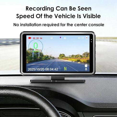 عداد السرعة العالمي لتحديد المواقع للسيارة HUD شاشة عرض السرعة الرقمية + كاميرا داش تسجيل فيديو DVR + إعادة تشغيل تتبع نظام تحديد المواقع مرة أخرى على الخريطة جهاز 3 في 1 in Kuwait