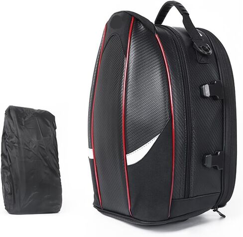 Motorcycle Backseat Bag For Kawasaki KLX300 2020-2026,Waterproof Rear Bag Large Capacity Carbon Pu Material Double-Row Buckle Anti-Slip Fixing in Kuwait