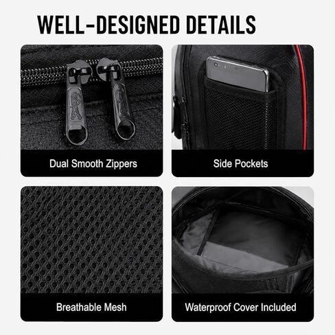 Motorcycle Backseat Bag For Kawasaki KLX300 2020-2026,Waterproof Rear Bag Large Capacity Carbon Pu Material Double-Row Buckle Anti-Slip Fixing in Kuwait