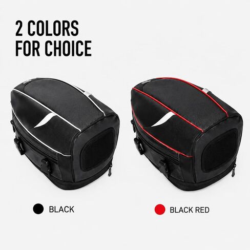 Motorcycle Backseat Bag For Kawasaki KLX300 2020-2026,Waterproof Rear Bag Large Capacity Carbon Pu Material Double-Row Buckle Anti-Slip Fixing in Kuwait
