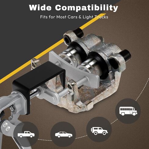 Dual Piston Brake Caliper Compressor, 25750 Brake Pad Spreader Compatible with Most Cars and Light Trucks, Disc Brake Pad Separator Tool in Saudi Arabia