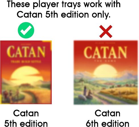 Player Trays for Catan 5th Edition (6 Players) in Saudi Arabia