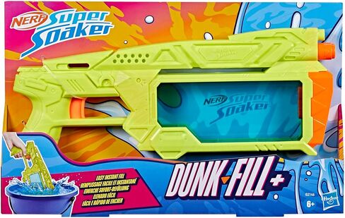 Nerf Super Soaker Dunk-Fill+ Water Blaster | Easy Instant Fill Tank, Just Dunk & Go | 12.1 Fluid Ounce Tank | Water Toys for Ages 6+ in Saudi Arabia