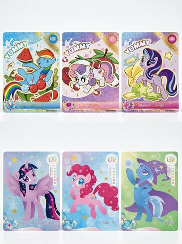 KAYOU My Little Pony Trading Cards Moon Edition Series 6 Collector Box 18 Booster Packs Rare Collectible Set【CN】 in Saudi Arabia