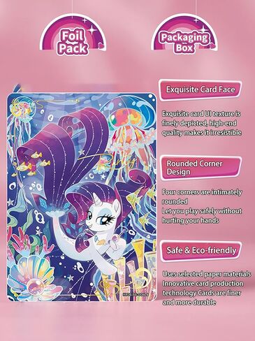 KAYOU My Little Pony Trading Cards Moon Edition Series 6 Collector Box 18 Booster Packs Rare Collectible Set【CN】 in Saudi Arabia