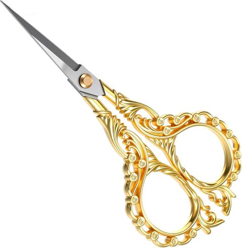 مقص تطريز صغير من الفولاذ المقاوم للصدأ من مابور، مقص بإبرة ذهبية، طرف مدبب حاد، مقص سفر عتيق لخياطة الكروشيه in Kuwait