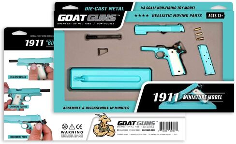 GoatGuns Miniature 1911 موديل | أزرق فاتح ناعم in Kuwait