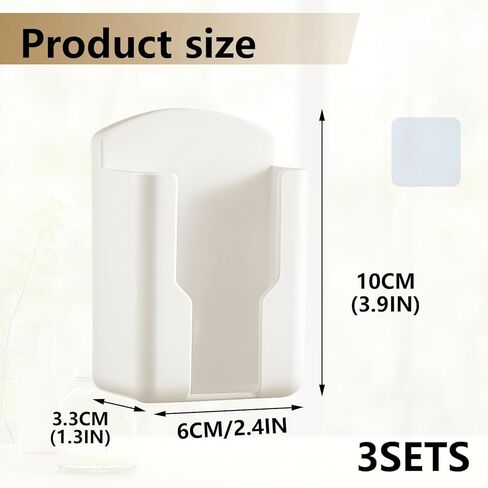 TV Remote Holder Wall Mount – 3 Pack Wall Organizer for Remote Control and Fan Remotes, Remote Wall Holder for Bedroom, Office, or Media Console (White) in Saudi Arabia