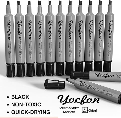 Permanent Markers,128 Pack, Crown Whiteboard Markers With Chisel Tip, Waterproof Markers, Works On Plastic, Wood, Stone And Metal For Doodling, Marking in Saudi Arabia