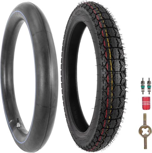2.75-17 Tire and Inner Tube Set, 70/100-17 Heavy Duty Tire Compatible with KLX125 KLX140 KX80 TTR125 YZ80 YZ85 Moped, Dirt Bikes, and Scooters in Saudi Arabia