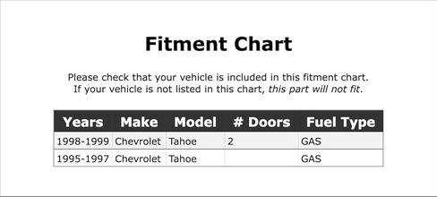 Fuel Tank Vent Valve Compatible With Chevrolet Tahoe 2-Door GAS 1995 1996 1997 1998 1999 PC-601043 in Kuwait