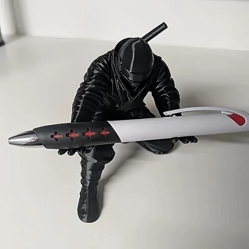 Ninja Warrior Pen Holder – Stylish Desk Organizer for Ballpoint Pens, Fountain Pens & Pencils, Ideal Gift for Friends & Coworkers in Kuwait