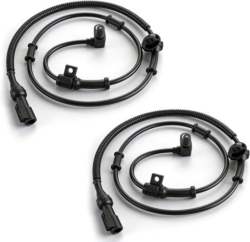مستشعر سرعة العجلات الأمامية ABS من AUTOKAY يسار يمين مناسب لسيارة Ford Excursion 2000-2005 F250 1999 F-250 F-350 F-450 F-550 Super Duty 4WD 1999-2004 F-650 F-750 2004 F-800 1999 RE # ALS197 5S6024 SU7557 براب68 in Kuwait