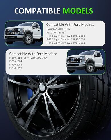 مستشعر سرعة العجلات الأمامية ABS من AUTOKAY يسار يمين مناسب لسيارة Ford Excursion 2000-2005 F250 1999 F-250 F-350 F-450 F-550 Super Duty 4WD 1999-2004 F-650 F-750 2004 F-800 1999 RE # ALS197 5S6024 SU7557 براب68 in Kuwait