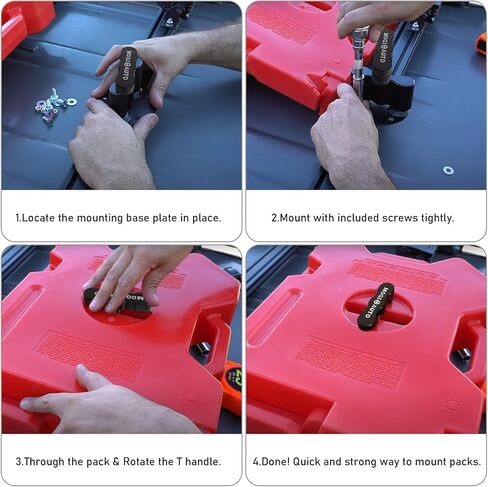 Cargo Racks Fit for Standard Pack Mount, Compatible with Fuel & Gas Can & Water Pack Mount in Saudi Arabia
