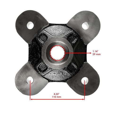Caltric Front Rear Wheel Hub with Bearing Compatible with Polaris RZR XP Turbo/RZR XP 4 Turbo 2018-2021 in Kuwait