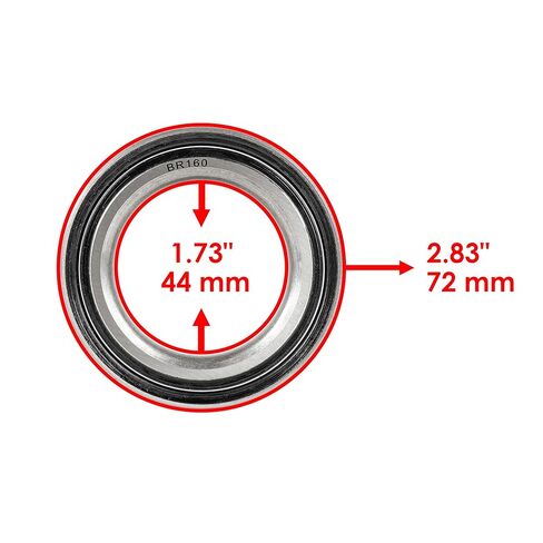 Caltric Front Rear Wheel Hub with Bearing Compatible with Polaris RZR XP Turbo/RZR XP 4 Turbo 2018-2021 in Kuwait