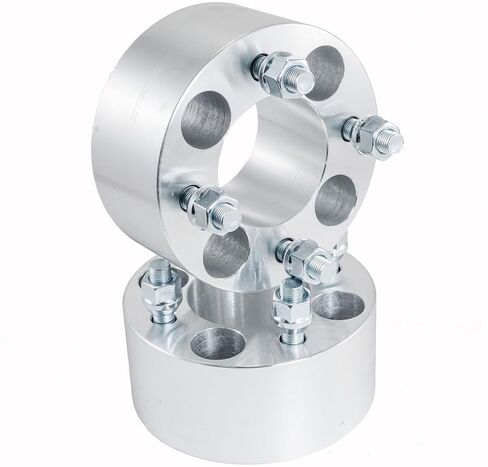 Max Motosports 2pcs 2.5" 4/110 4x110 ATV Wheel Spacers compatible with Honda Yamaha Kawasaki Suzuki Grizzly (Silver) in Kuwait