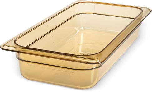 Carlisle FoodService Products 3086013 StorPlus High Heat Food Pan, 2.5" Deep, Third Size, Amber in Saudi Arabia