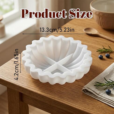 Flower Bowl Resin Casting Molds, Lotus Silicone Resin Bowl Mold 5.24 x 1.65 inches Fruit Storage Tray Epoxy Casting Molds for Epoxy for DIY Jewelry Holder Trinket Container Candle Holder in Saudi Arabia