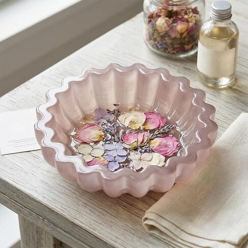Flower Bowl Resin Casting Molds, Lotus Silicone Resin Bowl Mold 5.24 x 1.65 inches Fruit Storage Tray Epoxy Casting Molds for Epoxy for DIY Jewelry Holder Trinket Container Candle Holder in Saudi Arabia