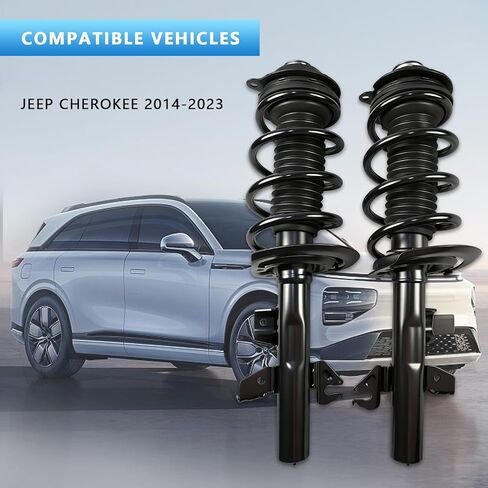Complete Struts Spring Assembly Front Struts Shock Absorber Fit for 2014-2023 JEEP CHEROKEE Set of 2,OE: 173125 173126 in Saudi Arabia