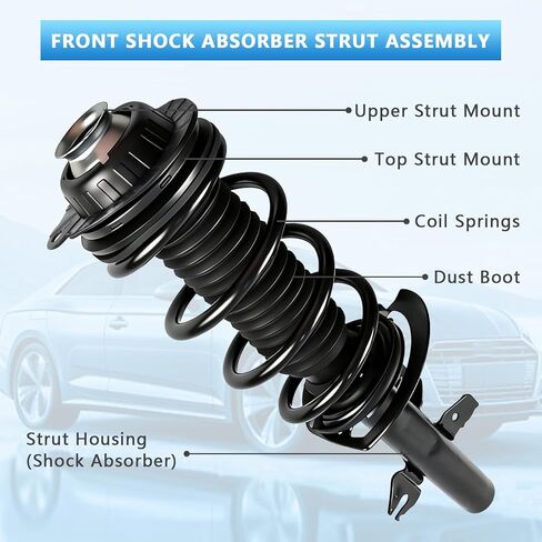 Complete Struts Spring Assembly Front Struts Shock Absorber Fit for 2014-2023 JEEP CHEROKEE Set of 2,OE: 173125 173126 in Saudi Arabia