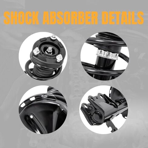 KUIPERAUTO Rear Strut Suspension Shock Assembly with Coil Spring Compatible with 2008-2010 Toyota Highlander, 1333320L 1333320R Left & Right 2PCS Replacement Struts in Kuwait