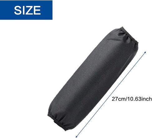 2 Pack Rear Shock Cover Set, 270mm Coilover Covers Universal for Dirt Pit Bike Motorcycle ATV Quad Scooter, Fit Muddy Trail Suspension Protection Accessories, Black in Saudi Arabia