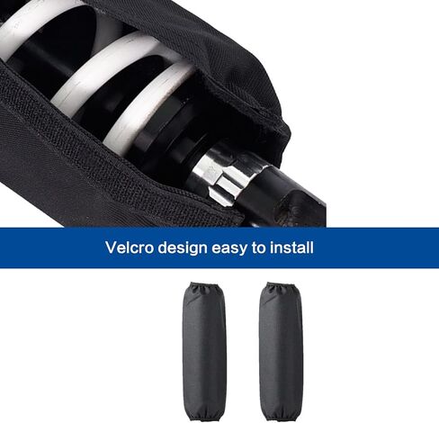 2 Pack Rear Shock Cover Set, 270mm Coilover Covers Universal for Dirt Pit Bike Motorcycle ATV Quad Scooter, Fit Muddy Trail Suspension Protection Accessories, Black in Saudi Arabia