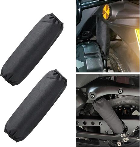 2 Pack Rear Shock Cover Set, 270mm Coilover Covers Universal for Dirt Pit Bike Motorcycle ATV Quad Scooter, Fit Muddy Trail Suspension Protection Accessories, Black in Saudi Arabia