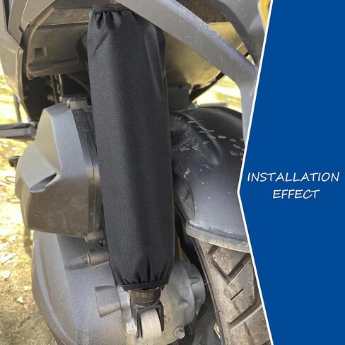 2 Pack Rear Shock Cover Set, 270mm Coilover Covers Universal for Dirt Pit Bike Motorcycle ATV Quad Scooter, Fit Muddy Trail Suspension Protection Accessories, Black in Saudi Arabia
