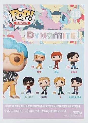 BTS - Dynamite - RM Funko Pop! Vinyl Figure (Bundled with Compatible Pop Box Protector Case), Multicolored, (3.75 inches) in Kuwait