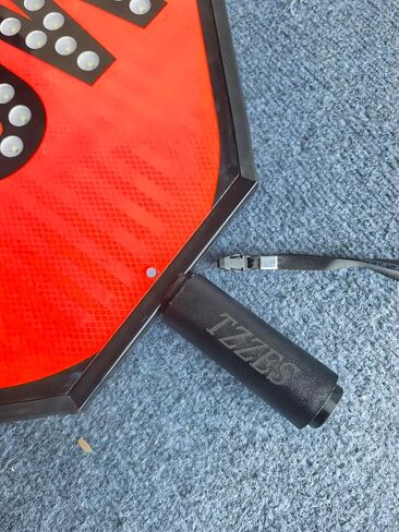 18" LED Stop/Slow Paddle, Signboards of Metal, Reflective Hand Held Stop Sign with Handle, Steady/Flashing Light Modes (Stop/Slow) in Kuwait