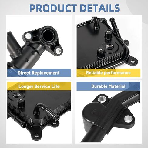 Transmission Oil Cooler Valve Kit Fit for 2016-2020 Hyundai Tucson & Kia Cadenza Sorento Sportage 2.0L 2.4L 3.3L - Replace 25630-D3000 25620-D3000 Water Fluid Valve Cooler Warmer in Kuwait