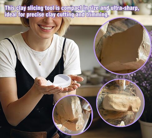VIWOOP Pottery Wire Tool, Retractable Clay Cutting Wire Cutter for Pottery and Clay Artists in Saudi Arabia