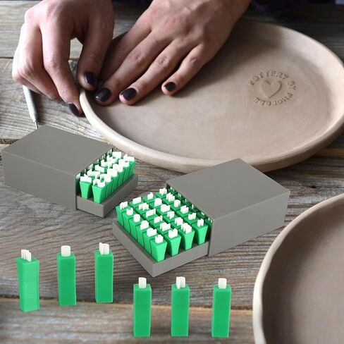 74PCS Alphabet Letter Stamps Set for Clay Pottery, Uppercase and Lowercase Letters, Numbers and Symbols, DIY Handmade Mold Tool Kit in Saudi Arabia