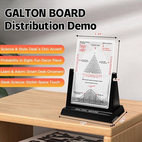 Galton Board Probability & Statistics STEM Learning Kit for Physics Classrooms Hands-On Math Teaching Aid with 2800 Steel Beads Teacher & Homeschool Resource in Saudi Arabia