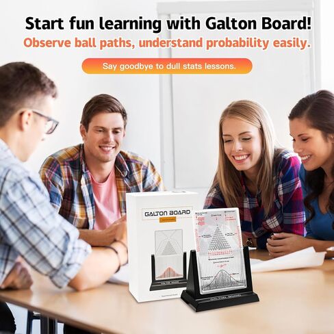 Galton Board Probability & Statistics STEM Learning Kit for Physics Classrooms Hands-On Math Teaching Aid with 2800 Steel Beads Teacher & Homeschool Resource in Saudi Arabia