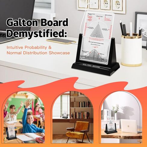 Galton Board Probability & Statistics STEM Learning Kit for Physics Classrooms Hands-On Math Teaching Aid with 2800 Steel Beads Teacher & Homeschool Resource in Saudi Arabia