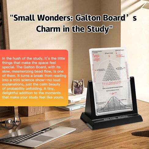 Galton Board Probability & Statistics STEM Learning Kit for Physics Classrooms Hands-On Math Teaching Aid with 2800 Steel Beads Teacher & Homeschool Resource in Saudi Arabia