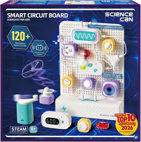 Science Can STEM Toys for Ages 8-13, Circuit Board for Kids with Smart Voice Control, Electronics Exploration Kit 120+ Circuit Projects, Educational Stem Kits for Kids Age 8-10 in Saudi Arabia