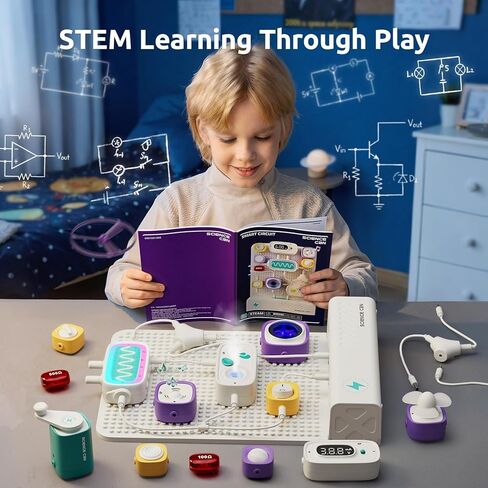 Science Can STEM Toys for Ages 8-13, Circuit Board for Kids with Smart Voice Control, Electronics Exploration Kit 120+ Circuit Projects, Educational Stem Kits for Kids Age 8-10 in Saudi Arabia
