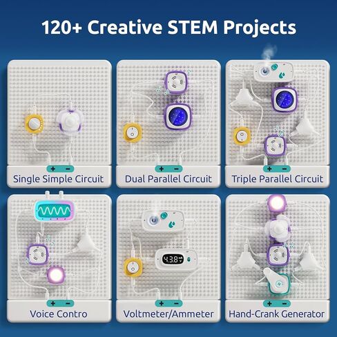 Science Can STEM Toys for Ages 8-13, Circuit Board for Kids with Smart Voice Control, Electronics Exploration Kit 120+ Circuit Projects, Educational Stem Kits for Kids Age 8-10 in Saudi Arabia