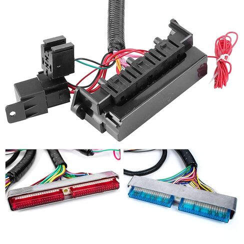 Standalone Wiring Harness, 4L60E DBC, Red/Blue PCM, Compatible with 1997-2006 GM LS1 Vortec Engine 4.8 5.3 6.0 L, LS Swap Engine Harness, Stand Alone Wire Harness, Drive by Cable Throttle Body in Kuwait