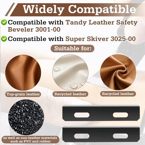 40-Pack 3002-00 Leather Skiver Replacement Blades Compatible with Tandy Leather Models 3025-00 Super Skiver and 3001-00 Safety Beveler in Saudi Arabia